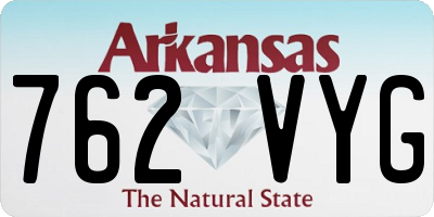AR license plate 762VYG