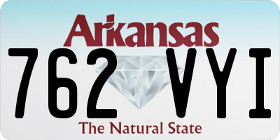 AR license plate 762VYI