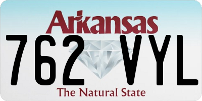 AR license plate 762VYL
