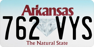 AR license plate 762VYS