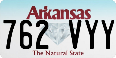 AR license plate 762VYY