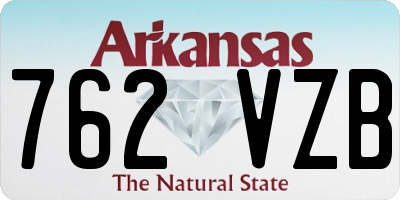 AR license plate 762VZB