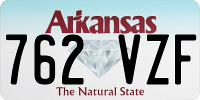 AR license plate 762VZF