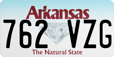 AR license plate 762VZG