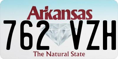 AR license plate 762VZH