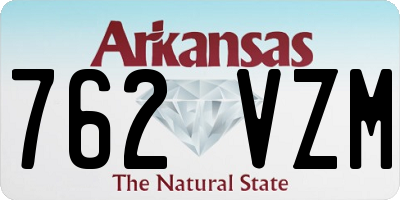 AR license plate 762VZM