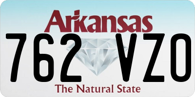 AR license plate 762VZO