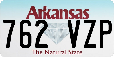 AR license plate 762VZP
