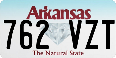 AR license plate 762VZT