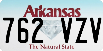 AR license plate 762VZV
