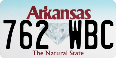 AR license plate 762WBC