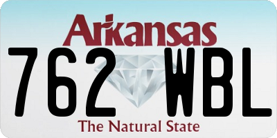 AR license plate 762WBL