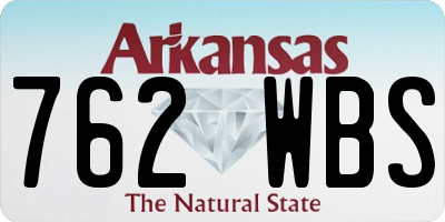 AR license plate 762WBS
