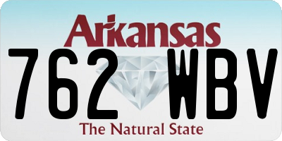AR license plate 762WBV