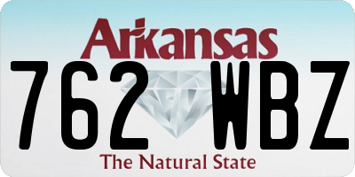 AR license plate 762WBZ
