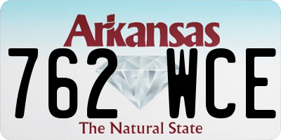 AR license plate 762WCE