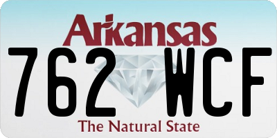 AR license plate 762WCF
