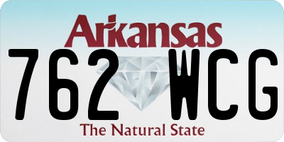 AR license plate 762WCG