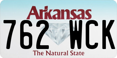 AR license plate 762WCK