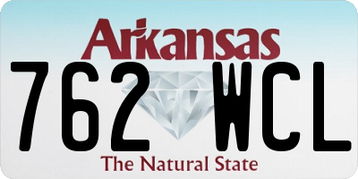 AR license plate 762WCL