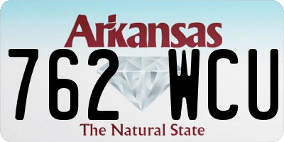 AR license plate 762WCU