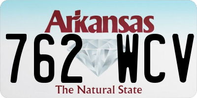 AR license plate 762WCV
