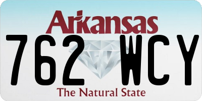 AR license plate 762WCY