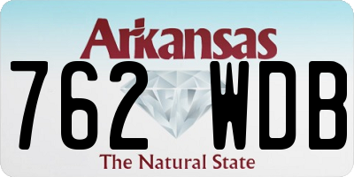 AR license plate 762WDB