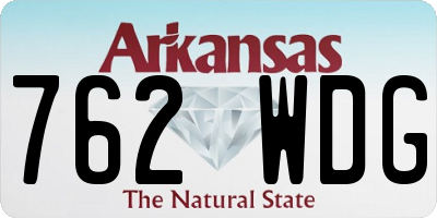 AR license plate 762WDG