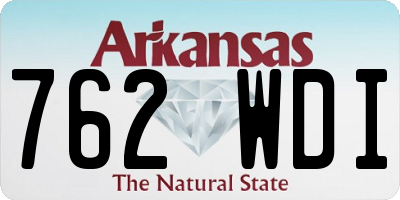 AR license plate 762WDI