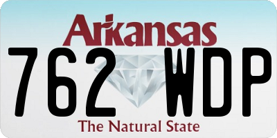 AR license plate 762WDP