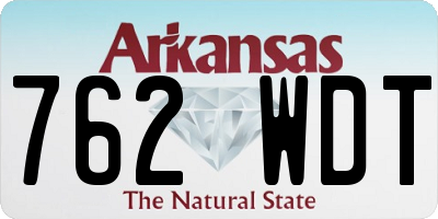 AR license plate 762WDT
