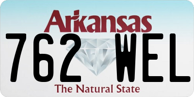 AR license plate 762WEL