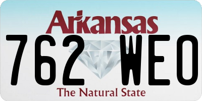 AR license plate 762WEO