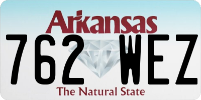 AR license plate 762WEZ