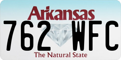 AR license plate 762WFC