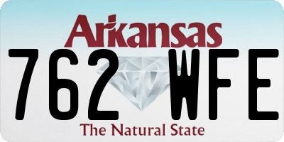 AR license plate 762WFE