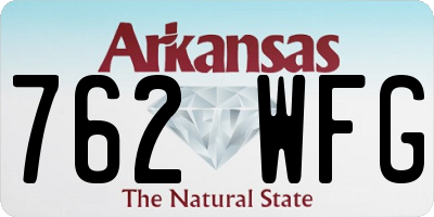 AR license plate 762WFG