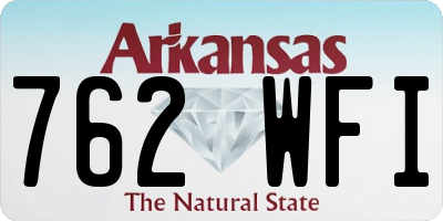 AR license plate 762WFI