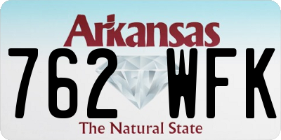 AR license plate 762WFK