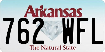 AR license plate 762WFL