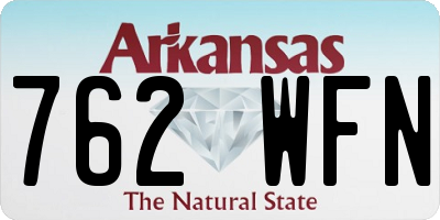 AR license plate 762WFN