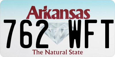 AR license plate 762WFT