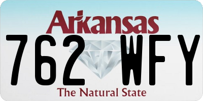 AR license plate 762WFY