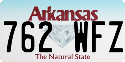 AR license plate 762WFZ