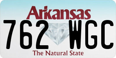 AR license plate 762WGC
