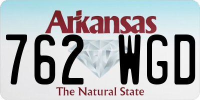 AR license plate 762WGD
