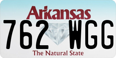 AR license plate 762WGG