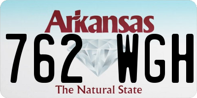 AR license plate 762WGH