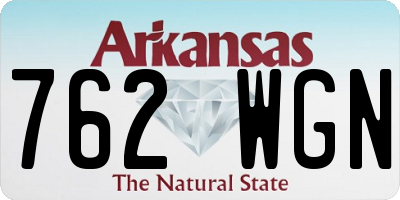 AR license plate 762WGN
